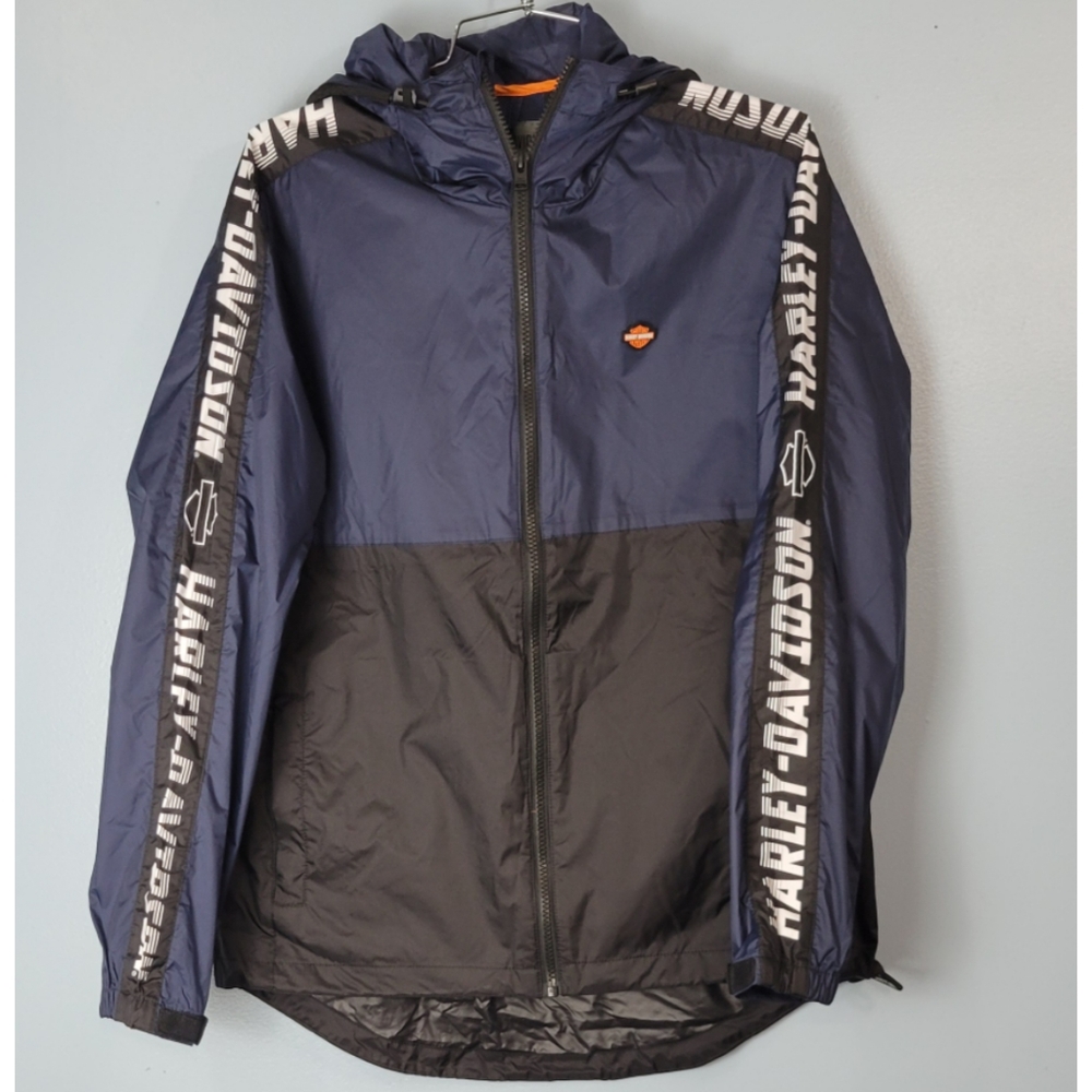 Harley-Davidson Men's Navy and Black Windbreaker